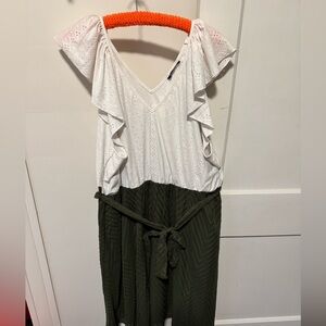 BloomChic Elegant White Eyelet Dress